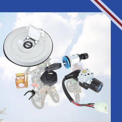 مفتاح الإشعال غطاء الوقود مفتاح قفل المقعد مجموعة استبدال لهوندا Grom 125 AC MSX Motrac M2 M3 Skyteam M3 2014 2015 استبدال لـ 35010-K26-910 in Kuwait