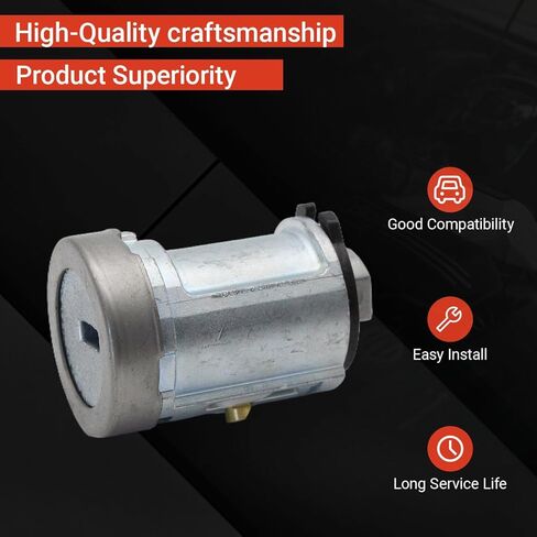أسطوانة قفل مفتاح الإشعال 924-717 متوافقة مع Ford F150 F250 Focus Escape Mustang Lincoln Mercury يستبدل 4L3Z11582BB C-42-197 in Kuwait