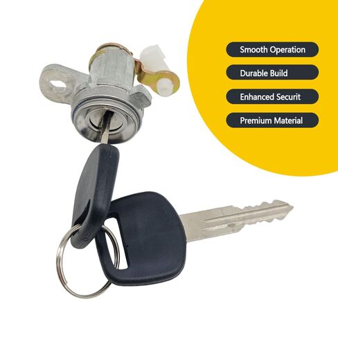 Ignition Switch Fit for Toyota Land Cruiser FJ80 FZJ80 HDJ80 HZJ80 1991-1998, Ignition Cylinder＆Key Set Replace 69051-60050 69052-60050, Right Left Door Lock in Kuwait