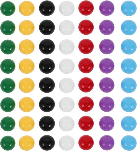 Mobestech 70Pcs Colorful Plastic Marble Balls 0.39In Educational Math Game Replacement Marbles for Counting Chinese Checkers and Learning Activities in Kuwait