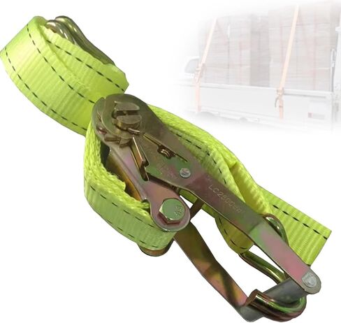 Heavy-Duty Retractable Ratchet Strap for Secure Cargo Transport in Trucks and Trailers(L - 65.6') in Kuwait