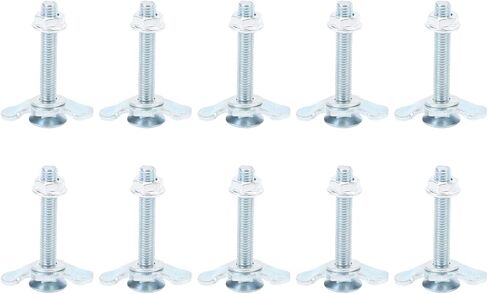 Kikumi 10Pcs L Track Double Threaded Stud Nut Fitting Zinc Plated L Track Rail Threaded Stud Fittings Attachment for Van Pickup Truck (20mm) in Kuwait