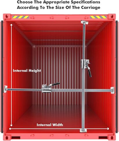 Heavy-Duty Ratchet Cargo Bar for Vehicle Bed Stabilization - Ideal for Pickup Trucks, Trailers, SUVs & Vans - Secure Your Load with Ease in Kuwait