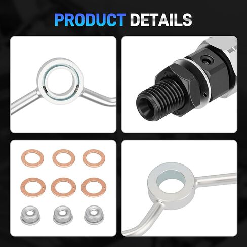 حاقن الوقود 16001-53900 وأنبوب فائض إرجاع الوقود 1G962-42500 متوافق مع محرك Kubota D722 D782 D902، استبدل #1600153900#1G96242500 in Kuwait