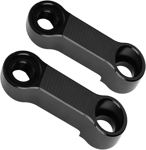 Motorcycle Rearview Mirror Adapter Kit, Aluminum Alloy, 10mm 8mm, Adjustable Extension Riser Mount Extender, Black in Kuwait