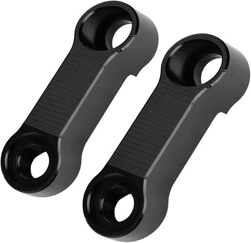 Motorcycle Rearview Mirror Adapter Kit, Aluminum Alloy, 10mm 8mm, Adjustable Extension Riser Mount Extender, Black in Kuwait
