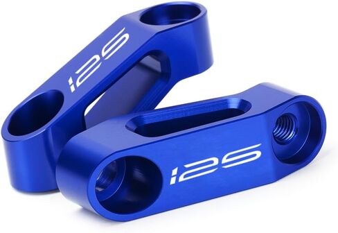 Motorcycle Rearview Mirror Risers Extenders Adapter Kit Compatible With K.awasaki Z125 Pro 2017-2024 2025 | Z 125 Z-125 BR125 Accessories Brackets (black) in Kuwait