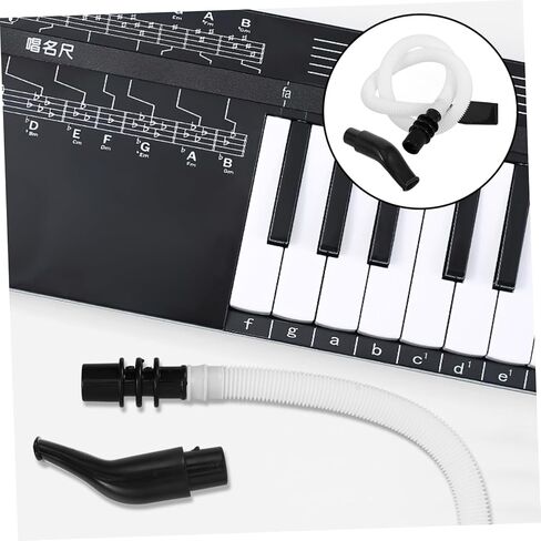 FAVOMOTO 1set Long Flexible Melodica Tube and Mouthpiece Set Replacement Parts for Air Piano Keyboard Sound Quality and Rich Tones for Students and Beginners in Kuwait