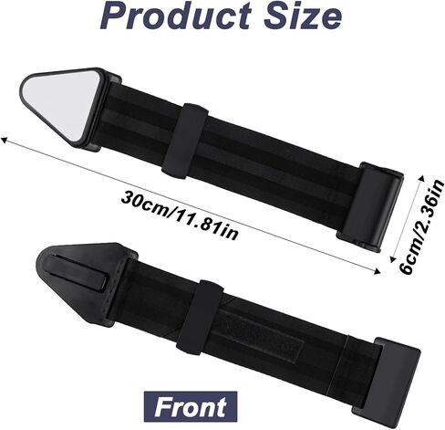 1 PC Car Adjustable Seat Belt Anti-Strangulation Strap with Simple Limiters for Travel, School and Family Trips (Black) in Kuwait