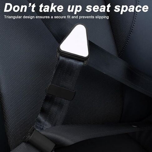 1 PC Car Adjustable Seat Belt Anti-Strangulation Strap with Simple Limiters for Travel, School and Family Trips (Black) in Kuwait