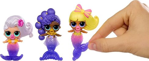 LOL Surprise Mermaids! Makeover Magic Baby Sisters 2 Pack with DIY Wearable Lip Gloss Makeup for You and Your Doll, Fun Water Play, Kids Gift Ages 4+ in Kuwait