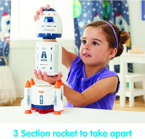 Kidoozie Interstellar Rocket Adventure – 3-Section Rocket with Astronauts, Space Sled & Accessories – Ages 3 Years+ in Kuwait