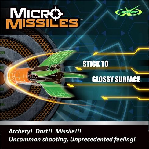 Amazing Toyz Micro Missile Rocket Launcher Toy Slingshot for Kids Adults Soft Rubber Suction Cup Sticky to Target 3 Inches Indoors Battle Sport Game Set in Kuwait