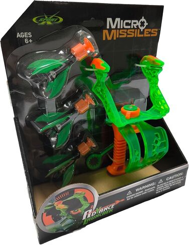 Amazing Toyz Micro Missile Rocket Launcher Toy Slingshot for Kids Adults Soft Rubber Suction Cup Sticky to Target 3 Inches Indoors Battle Sport Game Set in Kuwait