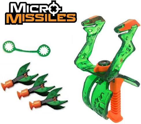 Amazing Toyz Micro Missile Rocket Launcher Toy Slingshot for Kids Adults Soft Rubber Suction Cup Sticky to Target 3 Inches Indoors Battle Sport Game Set in Kuwait