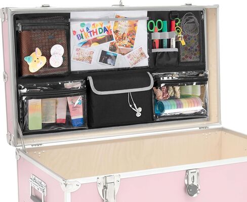 PGmoon 30" L X 17.5" W Camp Trunk Lid Organizer for Summer Camp, College, Travel, Storage with Multiple Pockets (Patent Design) in Kuwait