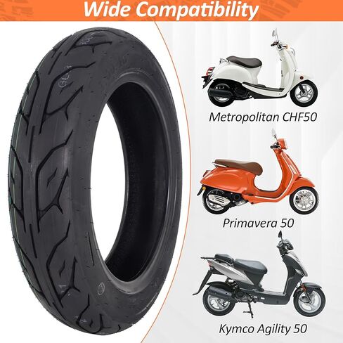 RUTU 3.00-10 Tubeless Scooter Tire 10x3.00 Street Road Tire for GY6 50cc-150cc Engines 10 Inch Electric Scooters E-Bike Ruckus Zuma TaoTao Kymco Motorcycle Moped 1-Pack in Kuwait