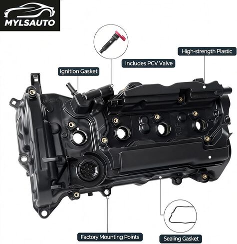 12310RDFA01 غطاء صمام المحرك مع حشية صمام PCV متوافق مع Honda Accord 2013-2017، CR-V CRV 2015-2019، L4 2.4L Gas (K24W1)، استبدل 12310-RDF-A01، 12310RDFA01 in Kuwait