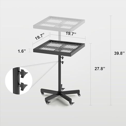 MOOFI 360° Lifting Spray Painting Table /Rotating Spray Paint Rack, 27.8-39.8“ Height Adjustable Stable Paint Rack for Cabinet Paint Stand Door and Car in Kuwait