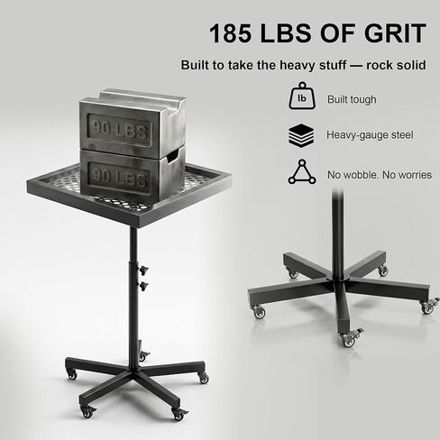 MOOFI 360° Lifting Spray Painting Table /Rotating Spray Paint Rack, 27.8-39.8“ Height Adjustable Stable Paint Rack for Cabinet Paint Stand Door and Car in Kuwait