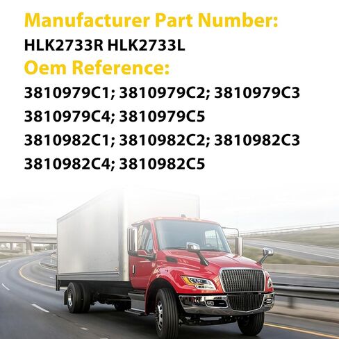 Poly Hood Guide Compatible with Select Inter-National Trucks Left&Right Replace#HLK2733L,HLK2733R in Kuwait