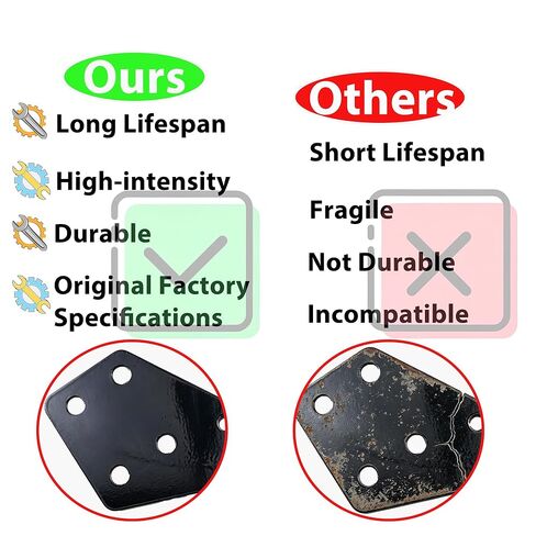 Poly Hood Guide Compatible with Select Inter-National Trucks Left&Right Replace#HLK2733L,HLK2733R in Kuwait