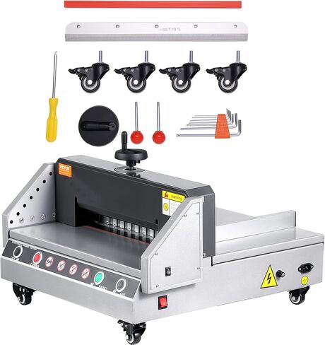 VEVOR Electric Paper Cutter, 13" /330.2mm Cutting Width, 1.57"/40mm Cutting Thickness, Desktop Paper Cutting Machine with Button Control, Electric Paper Trimmer for Office, School, Printing Plant in Kuwait
