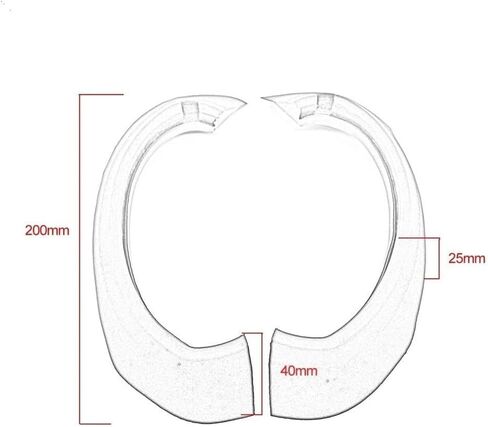 Motorcycle for Ram Air Duct Rubber Damper Compatible With YZF R1 2007 2008 in Kuwait