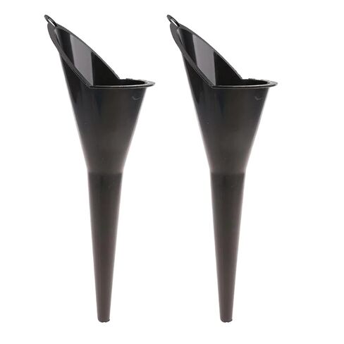 2 Pcs Motorcycle car Long Pole Funnel Gasoline refueling Tools Splash Proof Plastic refueling Tools car Accessories Large Plastic Funnel (Black) in Kuwait