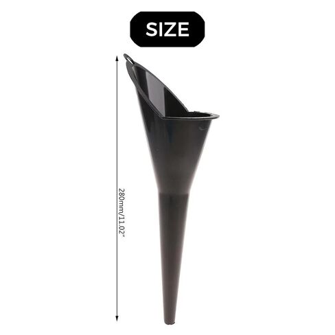 2 Pcs Motorcycle car Long Pole Funnel Gasoline refueling Tools Splash Proof Plastic refueling Tools car Accessories Large Plastic Funnel (Black) in Kuwait