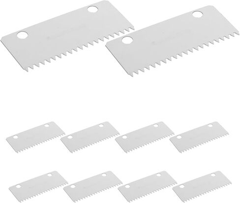 10pcs Tape Cutter Replacement Blades for 2 Inch Packaging Tape Dispensers Serrated Metal Blades Compatible with 4-5cm Box Sealers for Office and Shipping Use in Kuwait