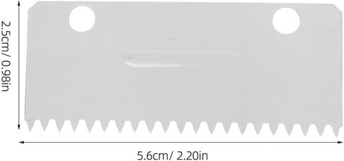 10pcs Tape Cutter Replacement Blades for 2 Inch Packaging Tape Dispensers Serrated Metal Blades Compatible with 4-5cm Box Sealers for Office and Shipping Use in Kuwait