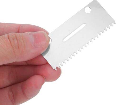 10pcs Tape Cutter Replacement Blades for 2 Inch Packaging Tape Dispensers Serrated Metal Blades Compatible with 4-5cm Box Sealers for Office and Shipping Use in Kuwait