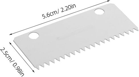 10pcs Tape Cutter Replacement Blades for 2 Inch Packaging Tape Dispensers Serrated Metal Blades Compatible with 4-5cm Box Sealers for Office and Shipping Use in Kuwait