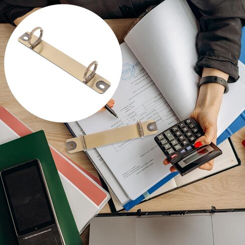 KALLORY Ring Binder Mechanism DIY Loose Leaf Book Accessory for Scrapbooks and Notebooks Sturdy Ring Binder Spine Compatible with Loose Leaf Planners in Kuwait