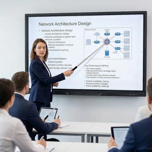 2PCS Telescopic Teacher Pointer 7.8–39.4 in for Whiteboards & Touchscreens, Extendable & Retractable, Nano Fiber Tip, Stainless Steel + PP Rod, Non-Slip Handle, Classroom & Meeting Presenter in Kuwait