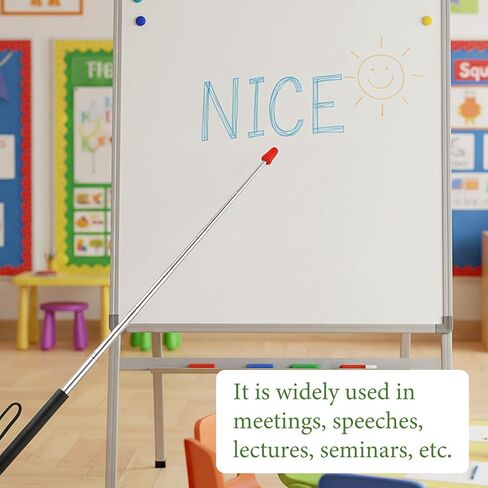 Expandable whiteboard Pointers, Telescopic Teachers Pointer Stick, Retractable Teaching-Pointer, Hand-Pointer Extendable, Pointer Finger Stick, Presentation Sticks for Office, Classroom (47 Inch) in Kuwait