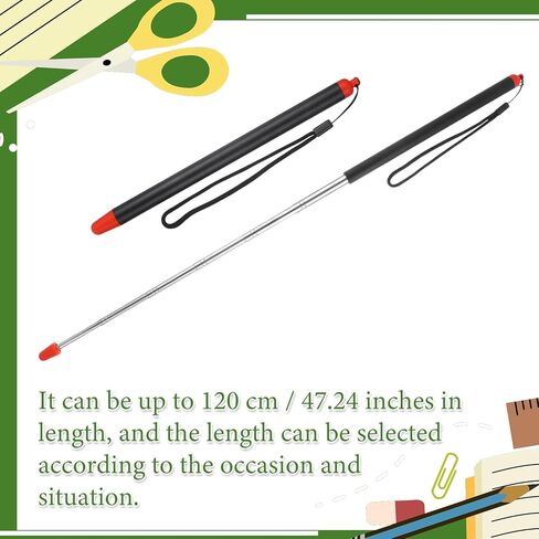 Expandable whiteboard Pointers, Telescopic Teachers Pointer Stick, Retractable Teaching-Pointer, Hand-Pointer Extendable, Pointer Finger Stick, Presentation Sticks for Office, Classroom (47 Inch) in Kuwait