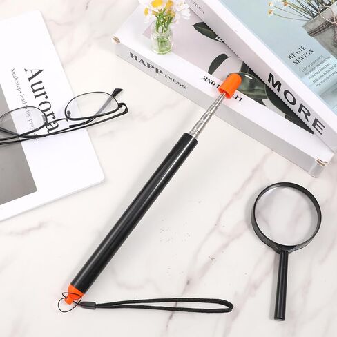 39" Retractable Teacher Pointer Stick for Classroom, Telescopic Teachers Pointer Stick, Extendable Whiteboard Pointers with Lanyard, Hand Pointers for School Office Presentation Teaching Whiteboard in Kuwait