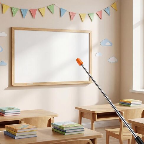 39" Retractable Teacher Pointer Stick for Classroom, Telescopic Teachers Pointer Stick, Extendable Whiteboard Pointers with Lanyard, Hand Pointers for School Office Presentation Teaching Whiteboard in Kuwait