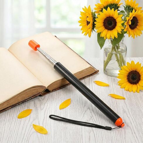 39" Retractable Teacher Pointer Stick for Classroom, Telescopic Teachers Pointer Stick, Extendable Whiteboard Pointers with Lanyard, Hand Pointers for School Office Presentation Teaching Whiteboard in Kuwait