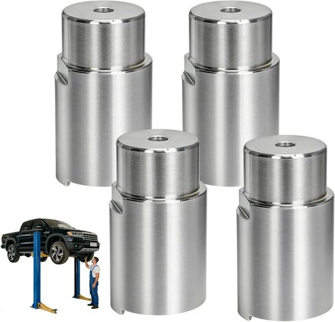 4 Pack Car Lift Extension Adapter, 3 Inch/70 mm Height Increase Heavy Duty Forged Steel 2 Inch/49 mm Diameter Socket Jack Pad Extender Set for 2 Post Auto Lift SUV Truck Garage Repair in Kuwait