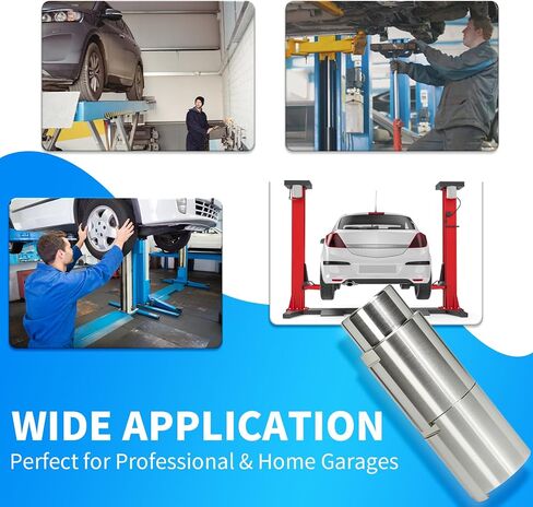4 Pack Car Lift Extension Adapter, 3 Inch/70 mm Height Increase Heavy Duty Forged Steel 2 Inch/49 mm Diameter Socket Jack Pad Extender Set for 2 Post Auto Lift SUV Truck Garage Repair in Kuwait
