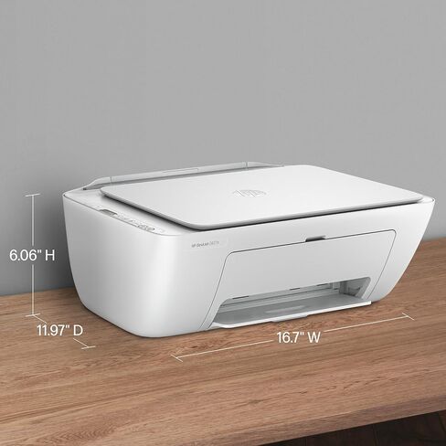 طابعة HP DeskJet 2827e اللاسلكية الكل في واحد نافثة للحبر ملونة، ماسح ضوئي، ناسخة، الأفضل للمنزل، تجربة حبر فورية لمدة 3 أشهر، مُمكّنة بالذكاء الاصطناعي (6W7F5A) (متجددة) in Kuwait