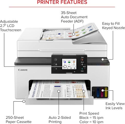 طابعة Canon MegaTank MAXIFY GX2020 الكل في واحد اللاسلكية الملونة in Kuwait