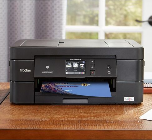 طابعة نفث الحبر اللاسلكية الكل في واحد من براذر، MFC-J895DW، ألوان متعددة الوظائف، طباعة مزدوجة، NFC بلمسة واحدة لتوصيل الطباعة المحمولة، تمكين تجديد Amazon Dash in Kuwait