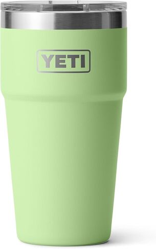 كوب YETI Rambler قابل للتكديس سعة 20 أونصة، من الفولاذ المقاوم للصدأ، معزول بالفراغ مع غطاء MagSlider، أحمر كرمة برية in Saudi Arabia