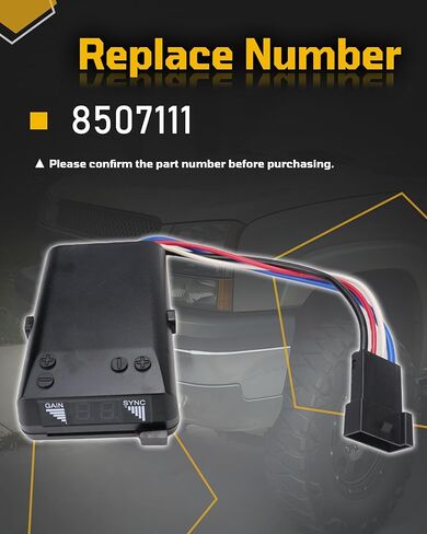 8507111 Time Delay Brake Controller Kit Compatible with Ford General Motors Chevrolet Dodge RAM Toyota Jeep Trucks RVs Tour Buses Vehicles with 1 to 4 Axles Supporting 2 4 6 8 Axle Braking Systems in Kuwait