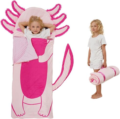 Kids Sleeping Bag, Toddlers Nap Mat, Girls Sleeping Mat for Daycare Preschool, Slumber Bag, Pillow, Blanket 3 in 1 in Kuwait