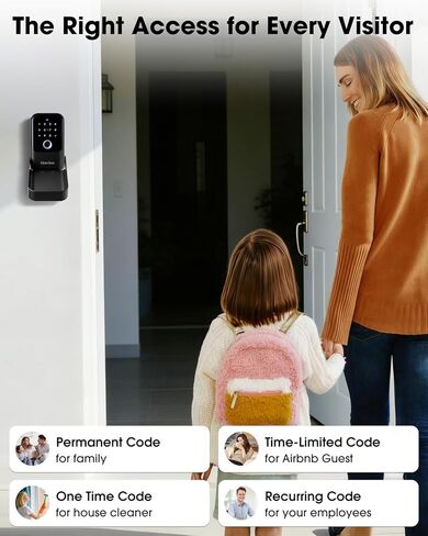 Smart Key Lock Box with Fingerprint, Lock Box for Keys with Code for outside, Combination Lockbox, Key Box Wall Mount, 5 Ways to Unlock IP65 Waterproof in Kuwait